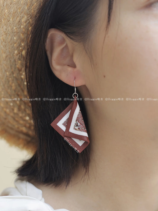 Lush Berry-Handmade Clay Earrings- Unique Artisan Jewelry Gift