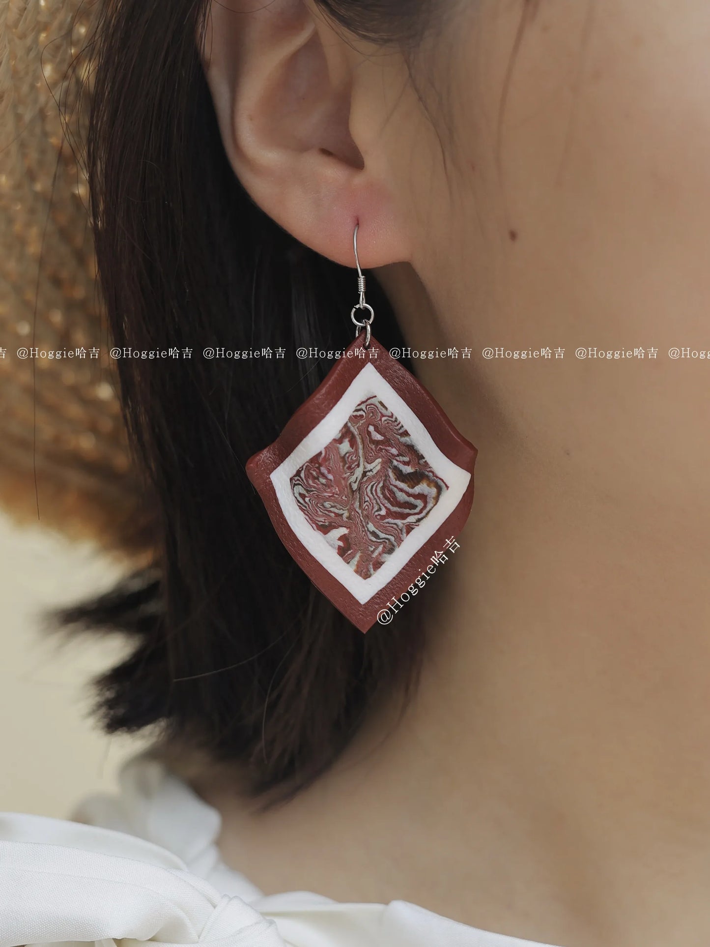 Lush Berry-Handmade Clay Earrings- Unique Artisan Jewelry Gift