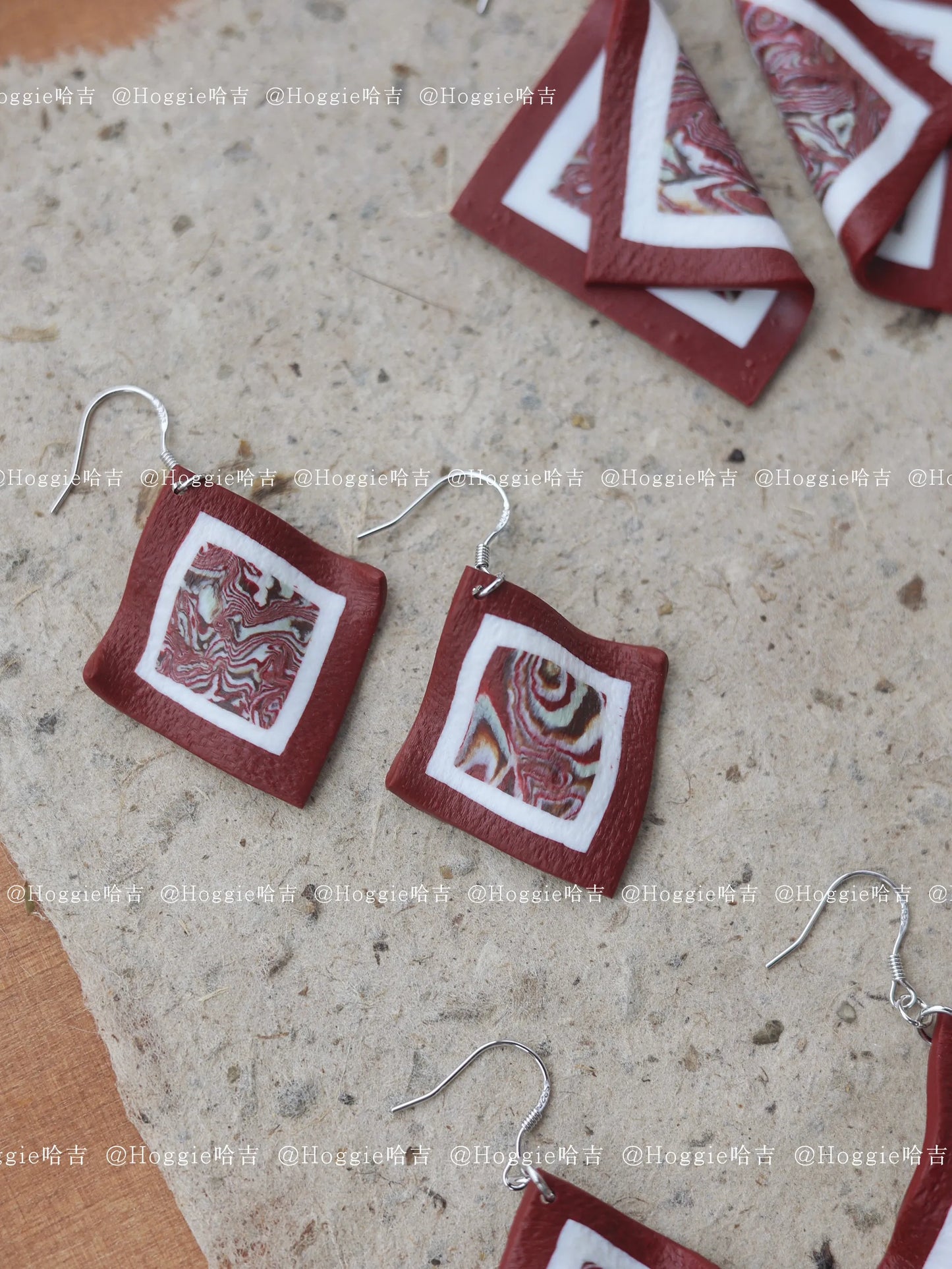 Lush Berry-Handmade Clay Earrings- Unique Artisan Jewelry Gift