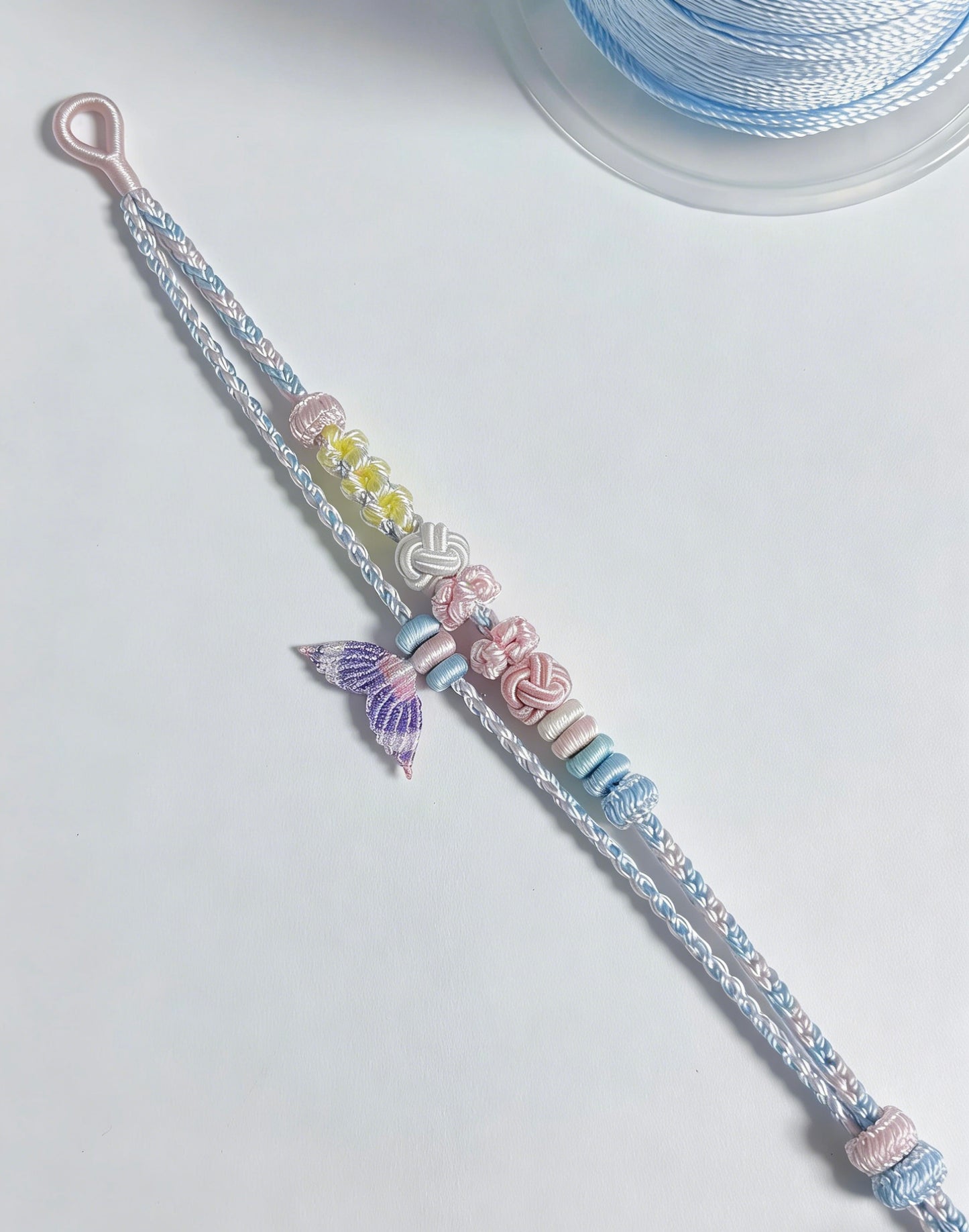 Mermaid Tail Bracelet - Handwoven Ocean Wave Design