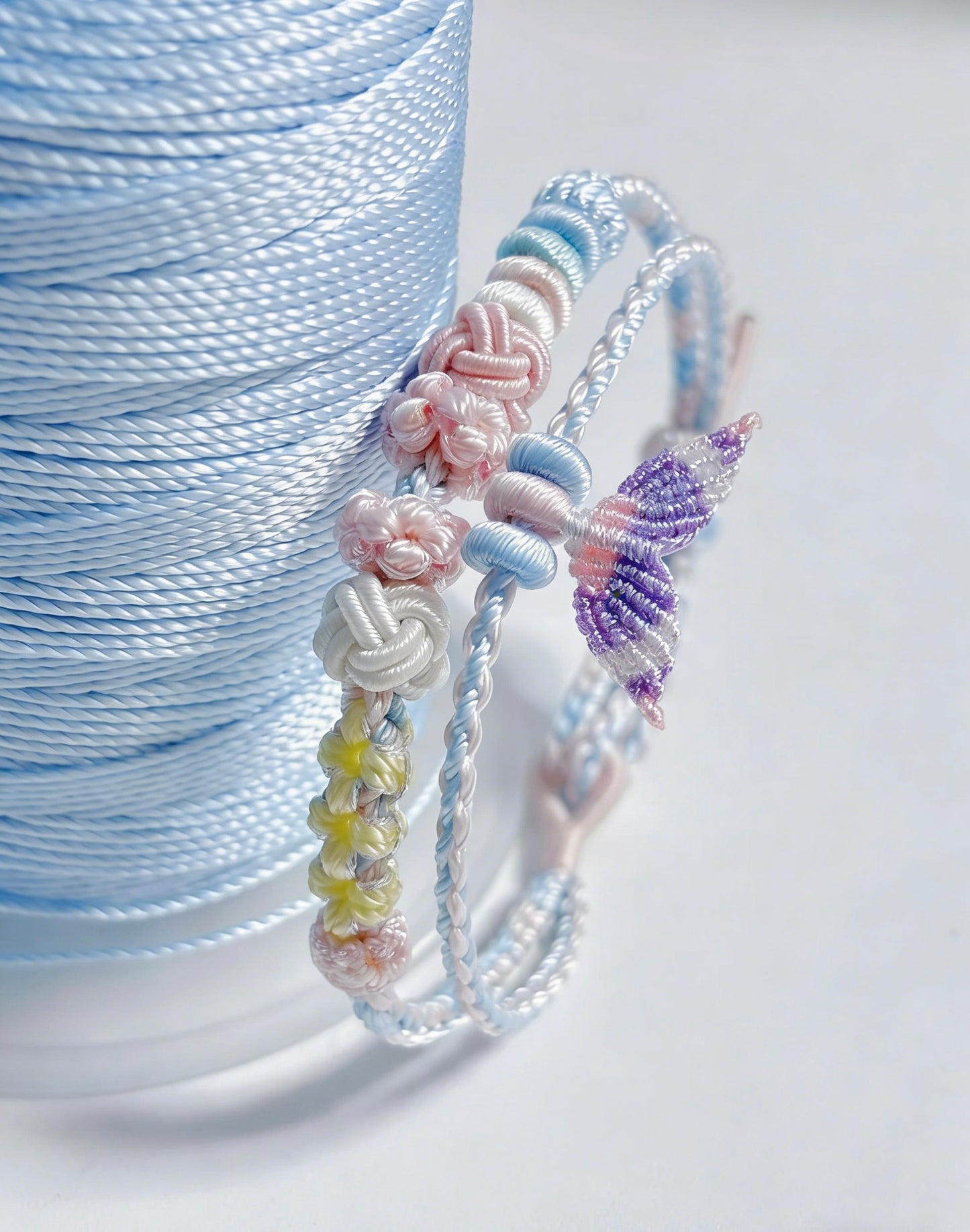 Mermaid Tail Bracelet - Handwoven Ocean Wave Design