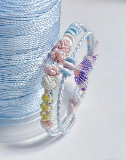 Mermaid Tail Bracelet - Handwoven Ocean Wave Design