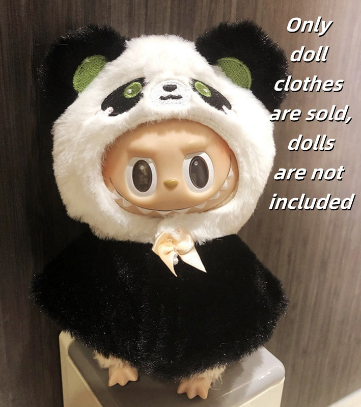 Labubu Clothes 17cm-Panda Baby Series Doll Outfits