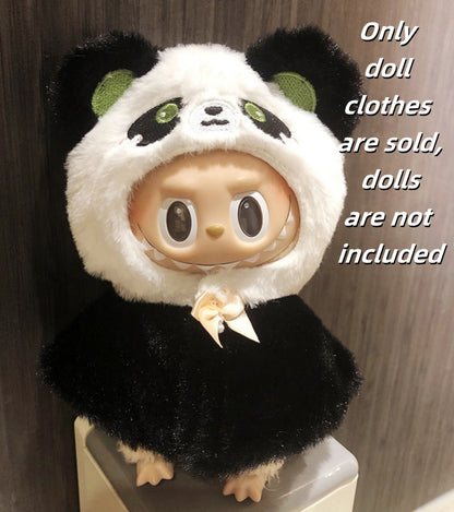 Labubu Clothes 17cm-Panda Baby Series Doll Outfits