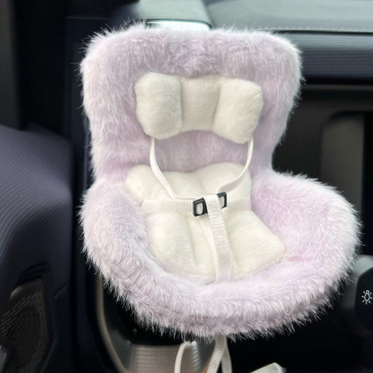 Labubu Purple Car Seat Cushion Set
