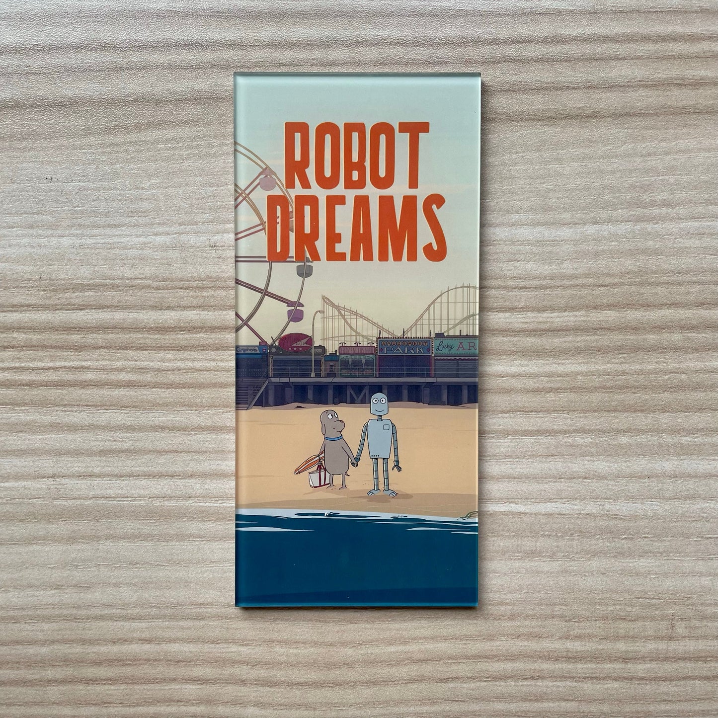 Robot Dreams Fridge Magnet 11 - Robot & Dog on Beach| 6×13cm | 3mm Thick