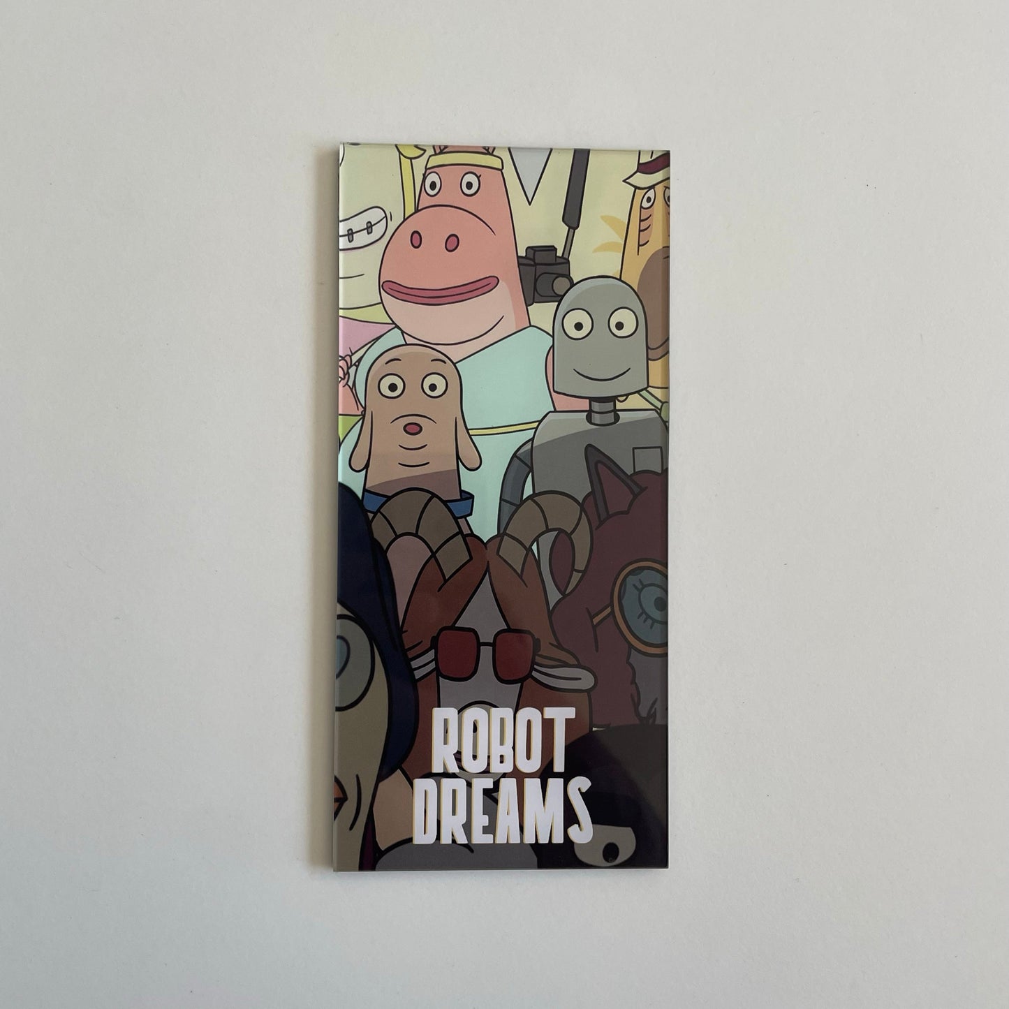 Robot Dreams Fridge Magnet 15 - Robot & Dog in the Crowd | 6×12cm | 3mm Thick