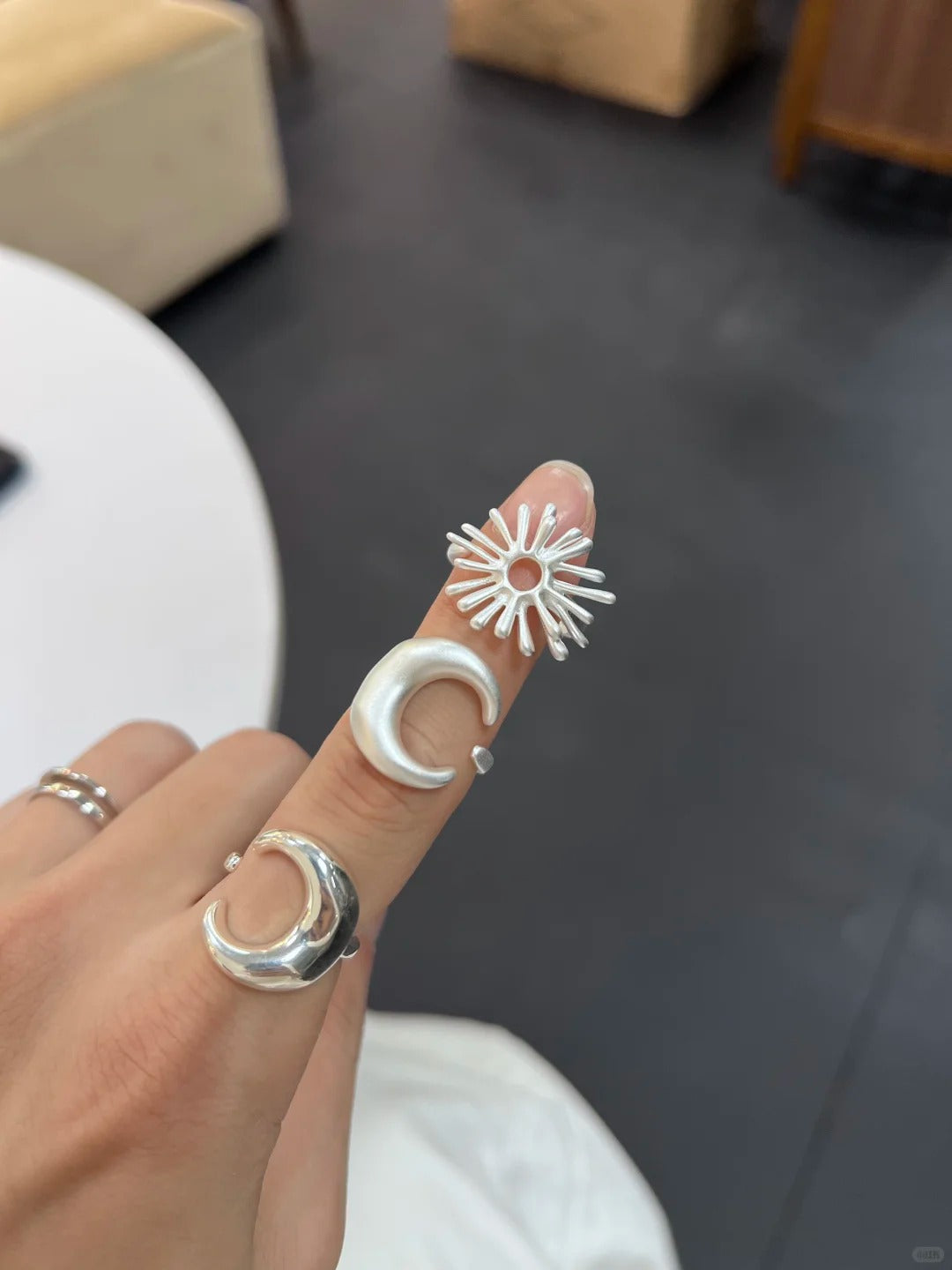Soft Glow Silver Ring