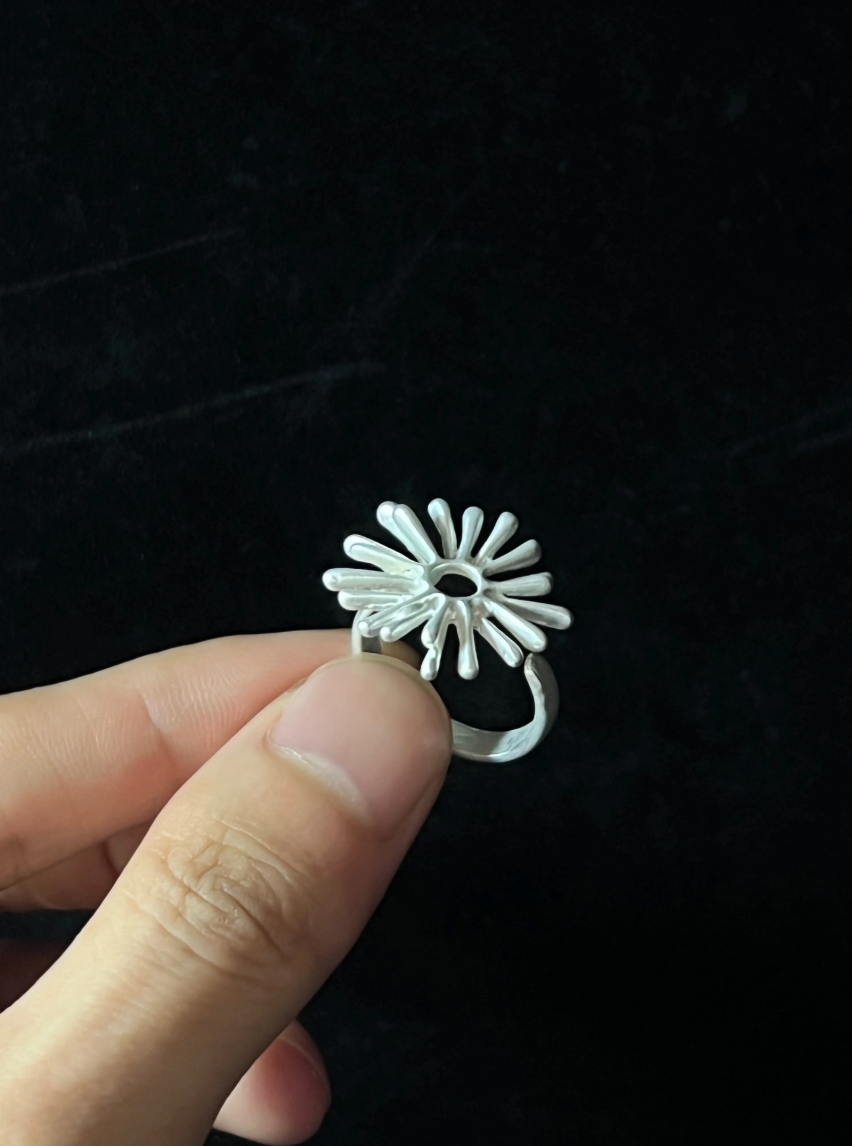 Soft Glow Silver Ring