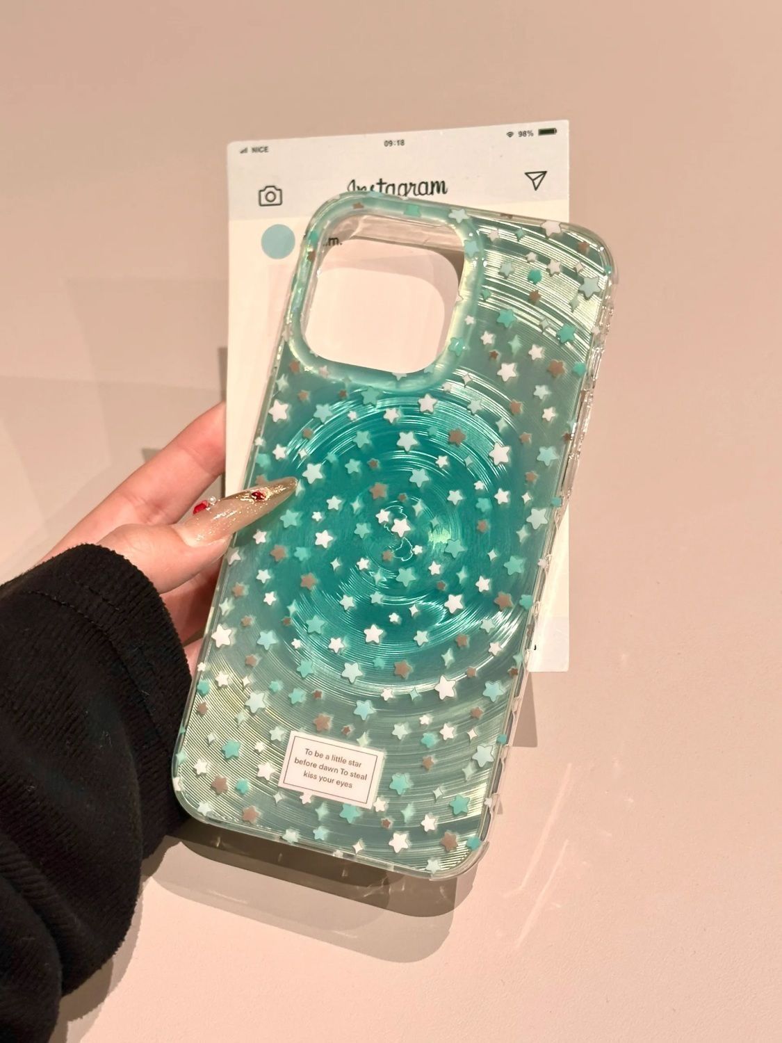 Summer Zephyr Blue Vortex Star Phone Case