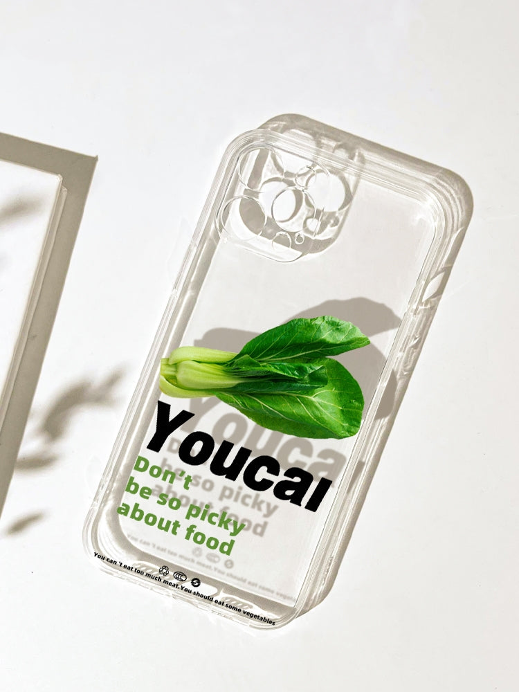 Vegatable iPhone Case - Transparent Cover for iPhone 16/15/14/13/12/11 Pro/Max