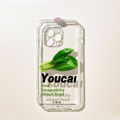 Vegatable iPhone Case - Transparent Cover for iPhone 16/15/14/13/12/11 Pro/Max