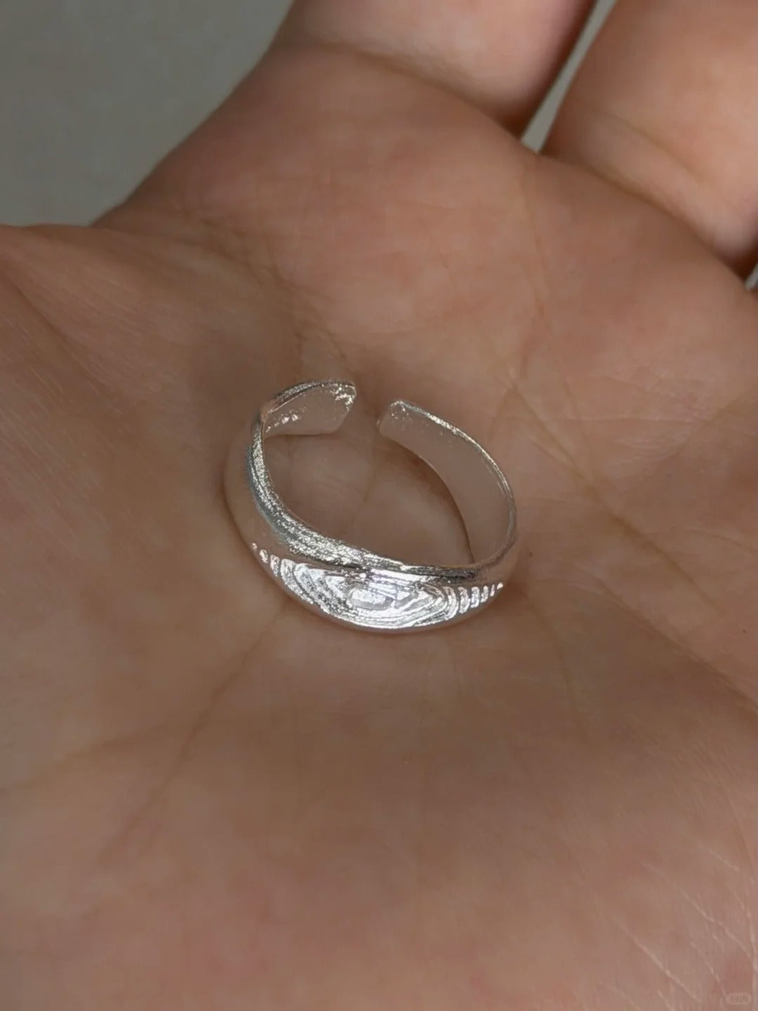 Whirlpool Tree Silver Ring