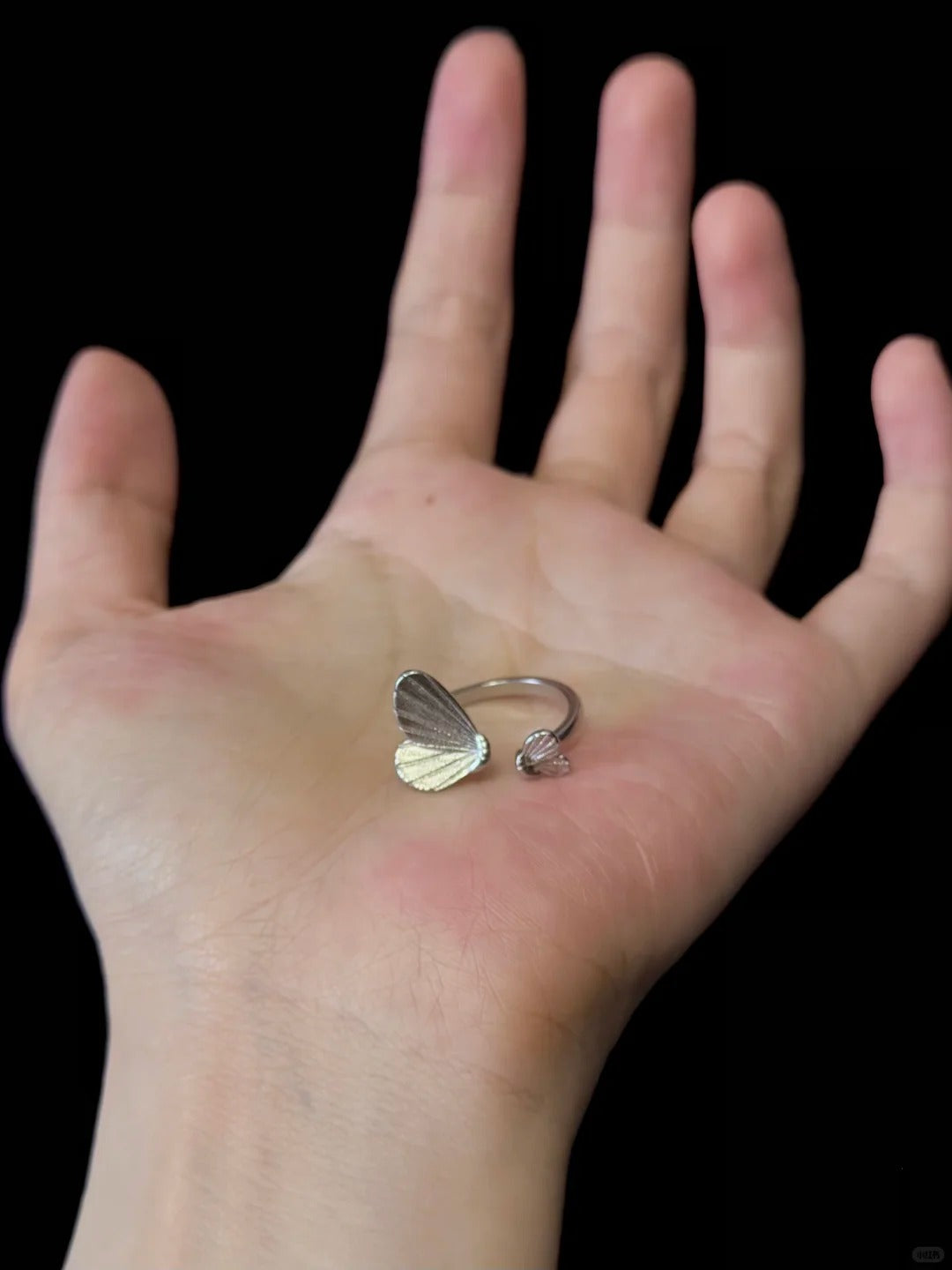 Whisper Butterflies Silver Ring