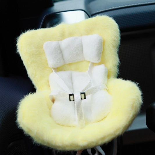 Labubu Yellow Car Seat Cushion Set