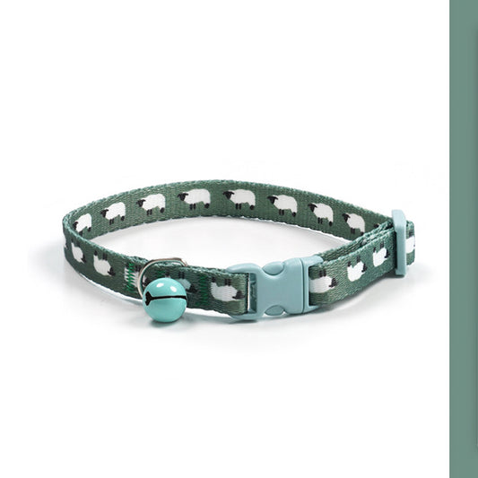 Adjustable Cat Dog Collar with Bell-Dolly’s Sheep