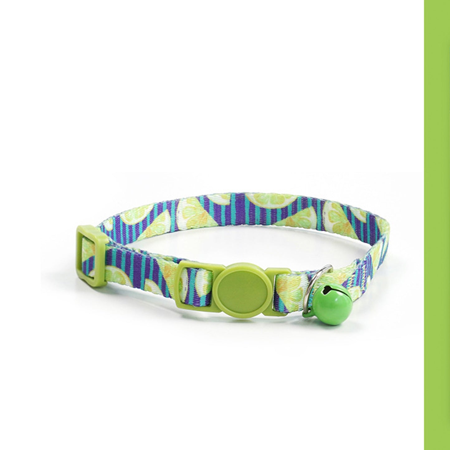 Adjustable Cat Dog Collar with Bell-Lemon Sea
