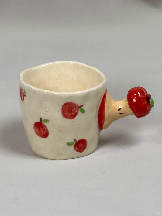 Original Apple Core Design Mug - Handcrafted Stoneware Coffee Cup