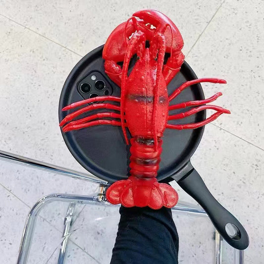 Funny Crab and Lobster Frying Pan Phone Case