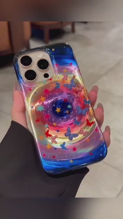 Dreamy Starry Swirl Butterfly Phone Case